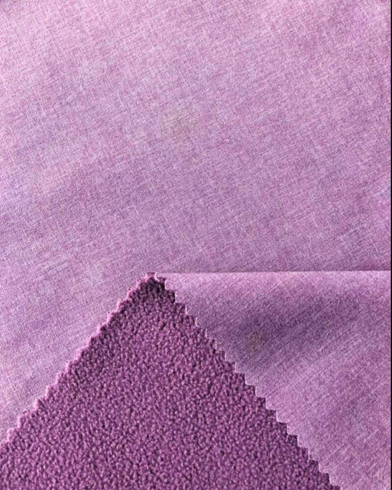 three layers bonding fabric in double color for garment